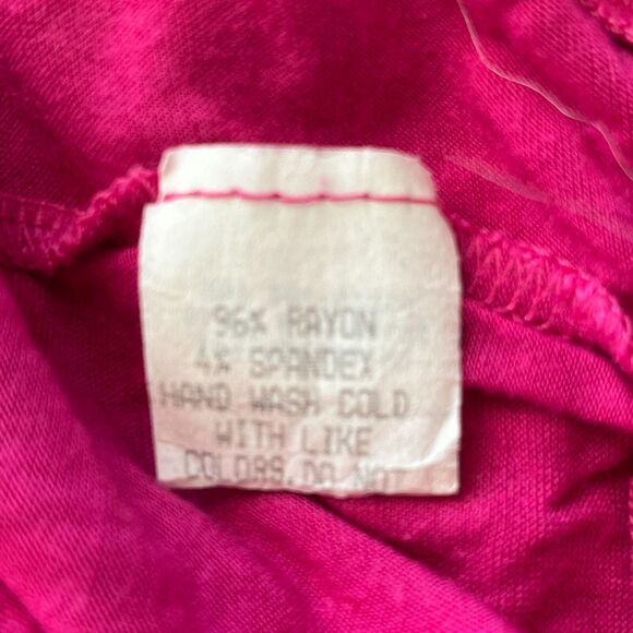 Vintage Y2K 2000s Fang Womens Sz L Pink and Gray V Neck Blouse - Picture 3 of 5